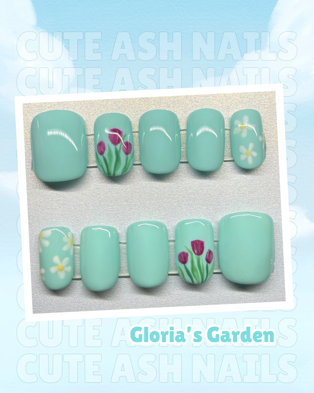 Gloria’s Garden Press On Nails