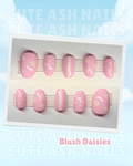 Blush Daises Press On Nails