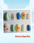Cherry Sparkle Press On Nails