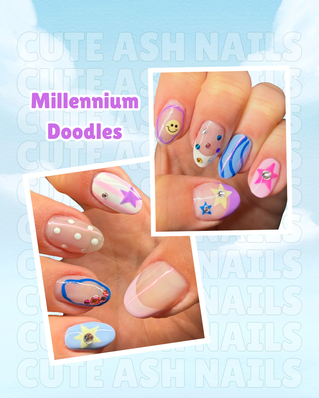 Millennium Doodles Press Ons
