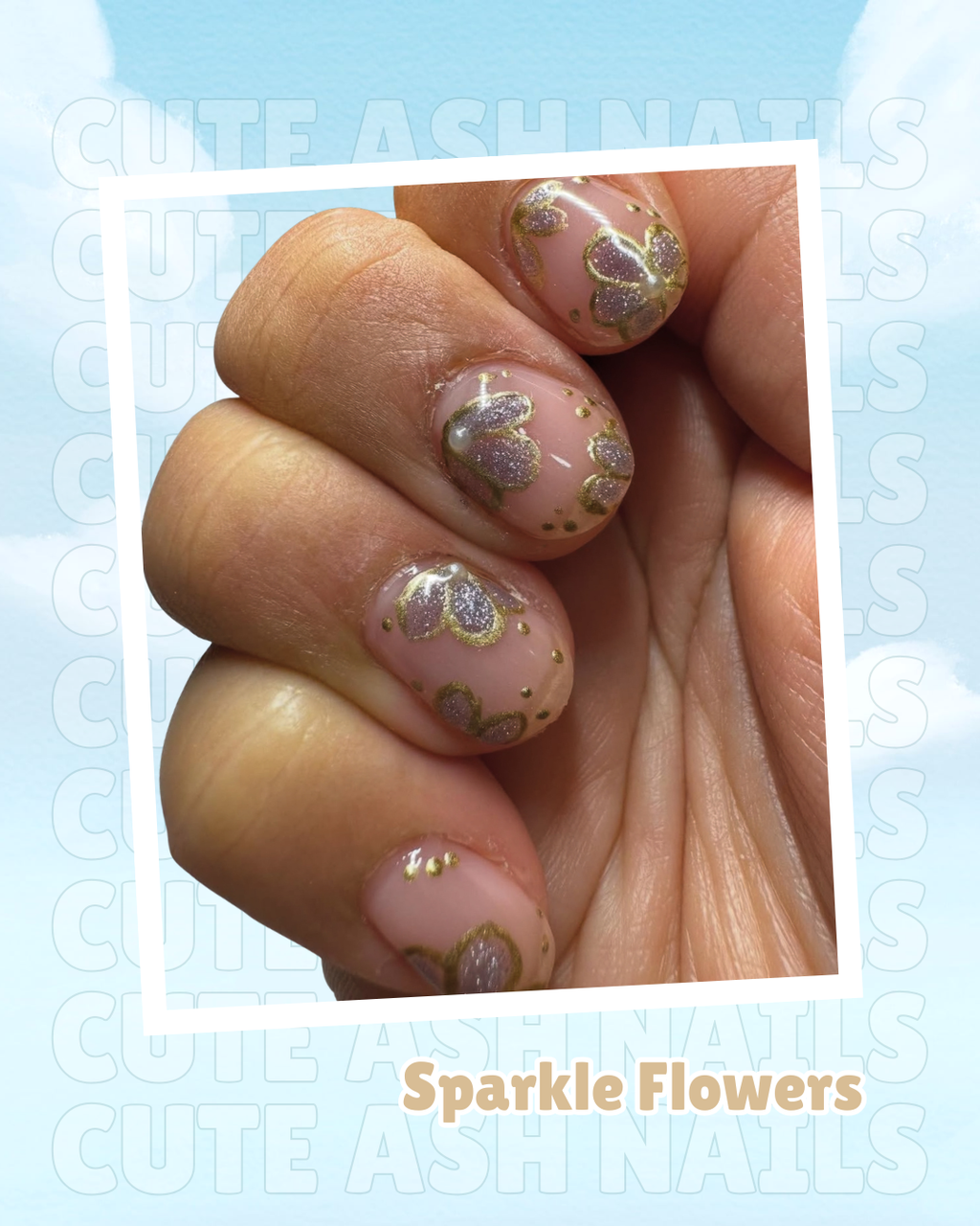 Sparkle Cat Eye Flowers