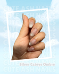 Silver Cat Eye Ombre French